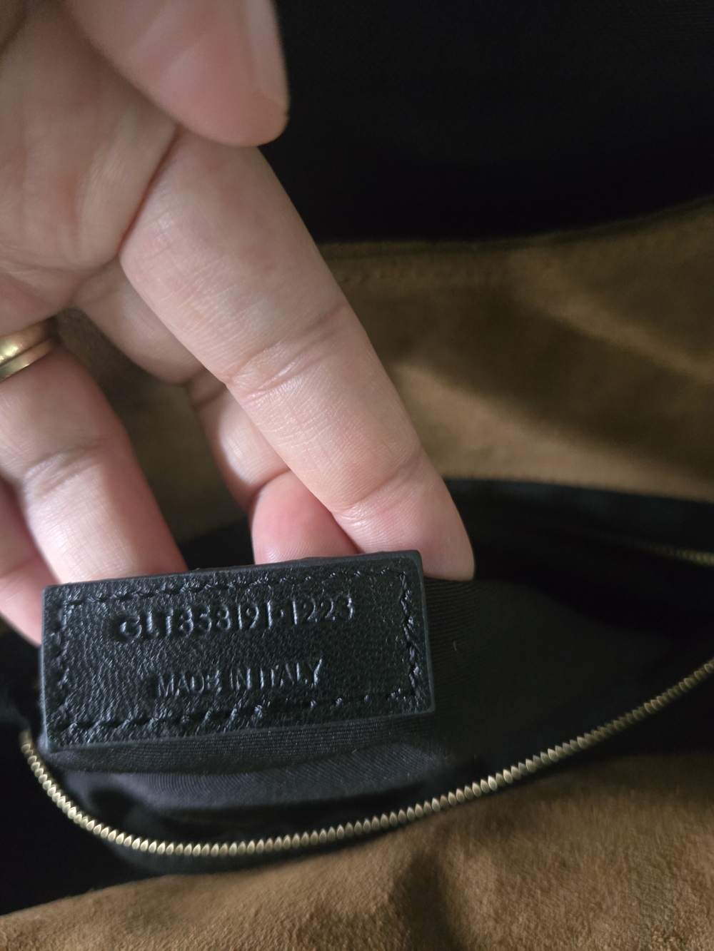 Saint Laurent Quilted Suede Tote Bag in Brown - Picture 4 of 13